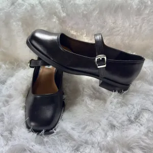 NEW Steve Madden Delancy Black Leather Mary Jane Shoes 8M