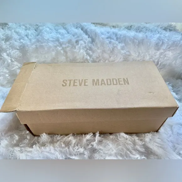 NEW Steve Madden Delancy Black Leather Mary Jane Shoes 8M