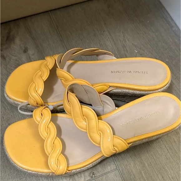 NEW! Stuart Weitzman Mango Twist Espadrille Wedge Sandal - Size 6