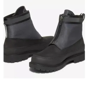 New Timberland Heritage 6&quot; Boots Black Size 8.5M Leather Waterproof Winter Rain