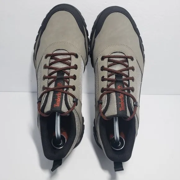New Timberland Men's Lincoln Peak Lite F/L Low Hiking Grey Leather Shoes Sz 10