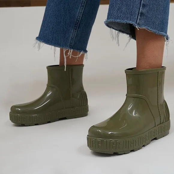 NEW UGG® Australia Drizlita Rain Boots - Waterproof Burnt Olive  For Women 025
