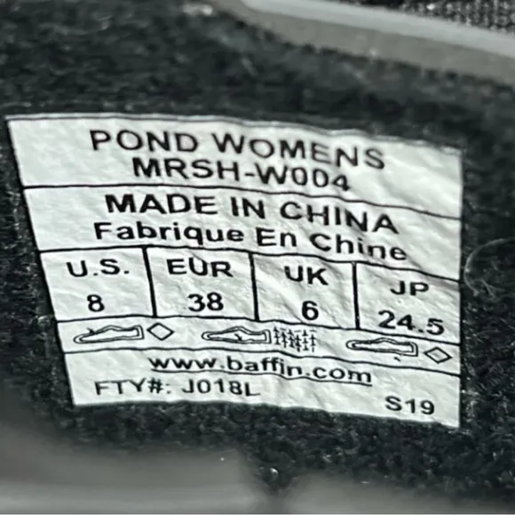 🌻NEW w box Baffin Black B-Tek Dry Waterproof POND Boots Women's Size 8