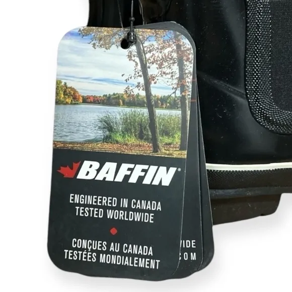 🌻NEW w box Baffin Black B-Tek Dry Waterproof POND Boots Women's Size 8