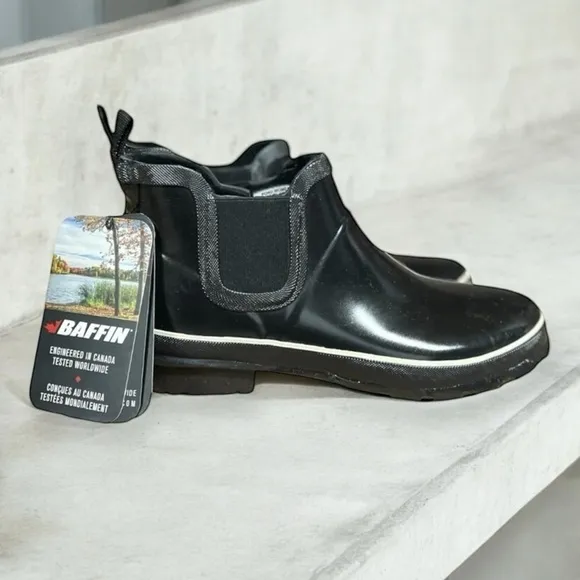 🌻NEW w box Baffin Black B-Tek Dry Waterproof POND Boots Women's Size 8