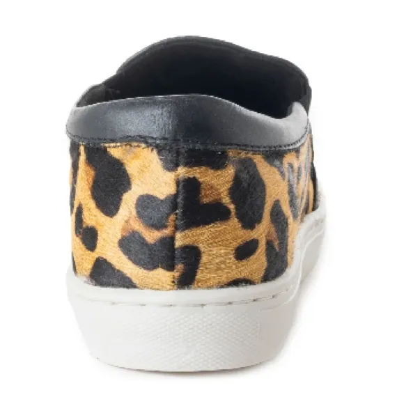 New Womens Leopard Print Slip-On summer sneaker Shoes with western retro cheetah