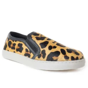 New Womens Leopard Print Slip-On summer sneaker Shoes with western retro cheetah