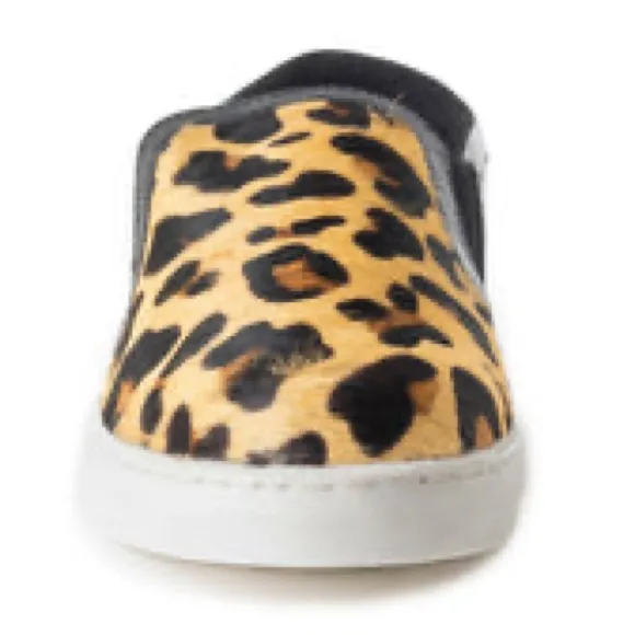 New Womens Leopard Print Slip-On summer sneaker Shoes with western retro cheetah