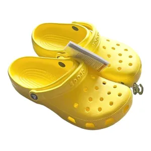 NEW Yellow CROCS CLOG SHOES Mens 6 Womens 8 Sunflower Croc Eur 38 39 NWT