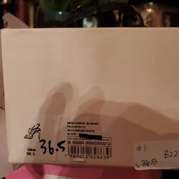 Nib $725 Elegant Black Strappy Heels