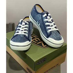 NIB KEEN Elsa Lite Women's 5.5 Navy Blue Patchwork Sneakers Shoes Casual Lace Up