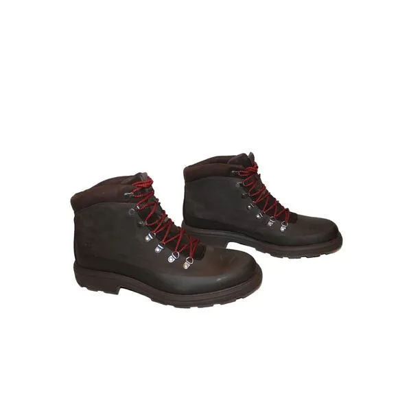 NIB UGG MEN'S WATERPROOF BILTMORE WORK CASUAL SUEDE SHEARLING‎ LINED BOOTS BROWN