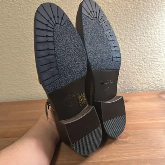 NIB Zanzara catlett brown monk strap shoes