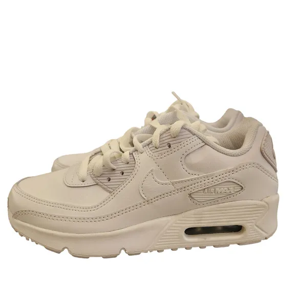 Nike 833412-100 Kid's Air Max 90 Leather Running Shoes, 5.5 M US Big Kid