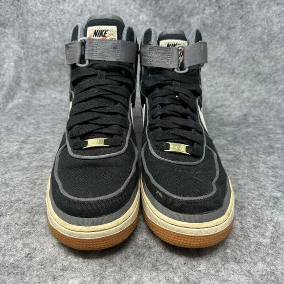 Nike Air Force 1 07 LV8 High Shoes Mens Size 10.5 Black Orange Gum Basketball