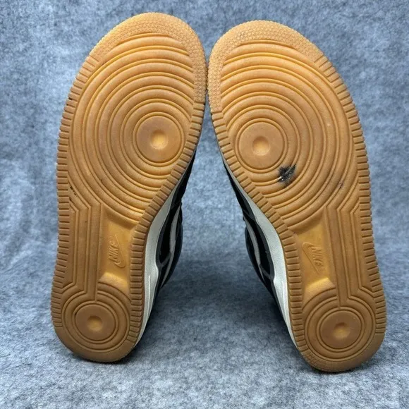 Nike Air Force 1 07 LV8 High Shoes Mens Size 10.5 Black Orange Gum Basketball