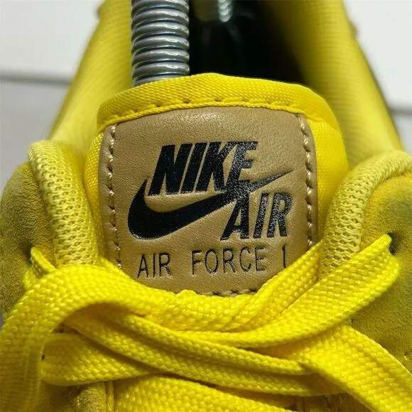 Nike Air Force 1 Bright Yellow Snakeskin Low Men's Sneakers Size 6 Casual