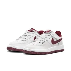 Nike Air Force 1 Low  Shoes Easy On Preschool White Team Red Casual FN0237-105