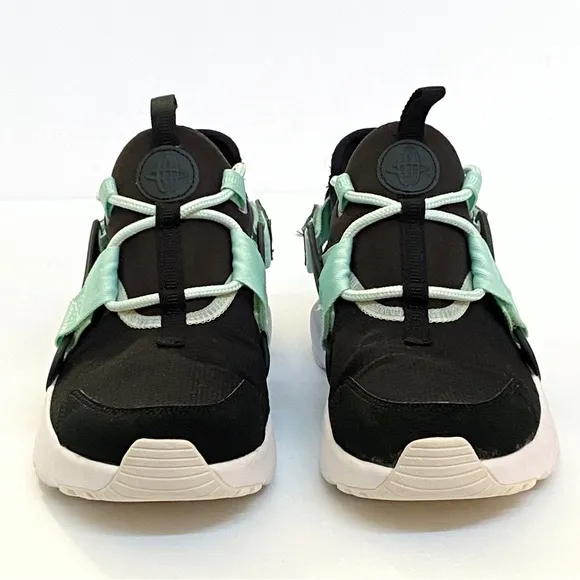 NIKE Air Huarache City low igloo green black white removable Velcro heel shoe