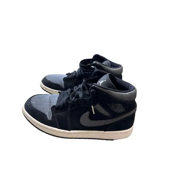 Nike Air Jordan 1 men’s black gray shoes sneakers 852542-012 size 9.5 SKU 3830