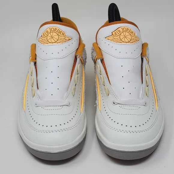 Nike Air Jordan 2 Retro Men's Size 4.5 Low Sail Melon Tint-Light Curry DV9956 11