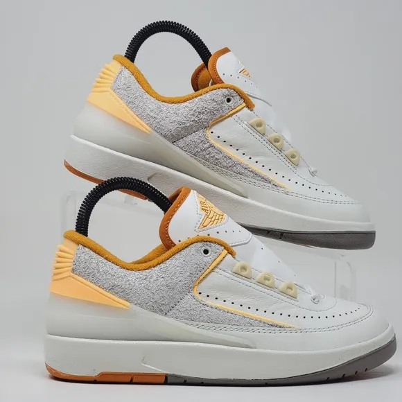 Nike Air Jordan 2 Retro Men's Size 4.5 Low Sail Melon Tint-Light Curry DV9956 11