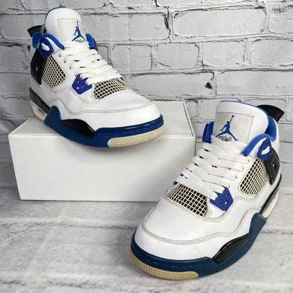 Nike Air Jordan 4 Flight IV Retro Motorsport Youth Size 4.5Y 408452-117 Womens 6