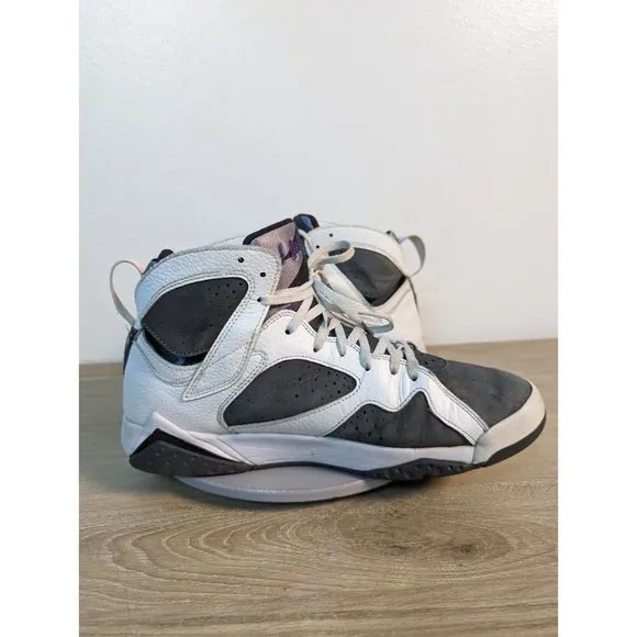 Nike Air Jordan 7 Retro &quot;Flint 2021&quot; Men's Size 11 White/Grey/Purple CU9307-100