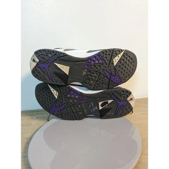 Nike Air Jordan 7 Retro &quot;Flint 2021&quot; Men's Size 11 White/Grey/Purple CU9307-100