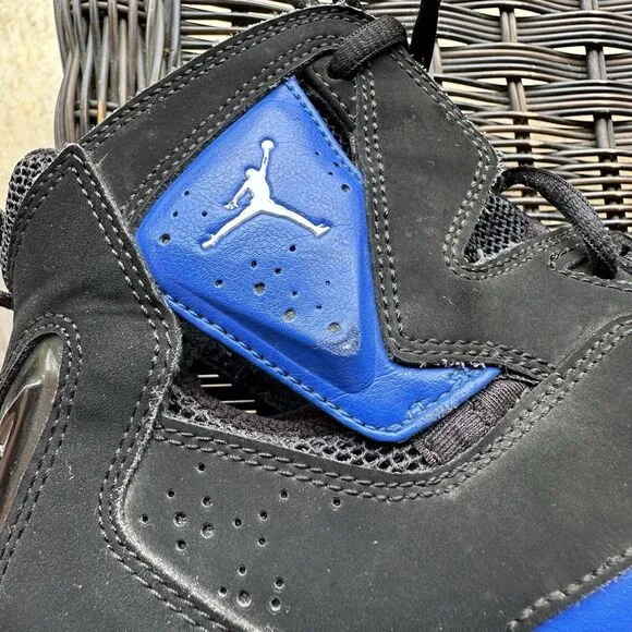 Nike Air Jordan True Flight Shoes Mens Size 8 Black‎ Blue Game Royal 342964-042
