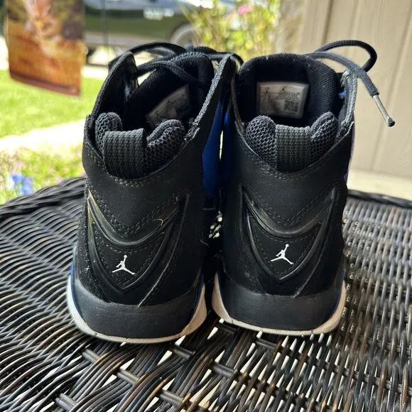 Nike Air Jordan True Flight Shoes Mens Size 8 Black‎ Blue Game Royal 342964-042