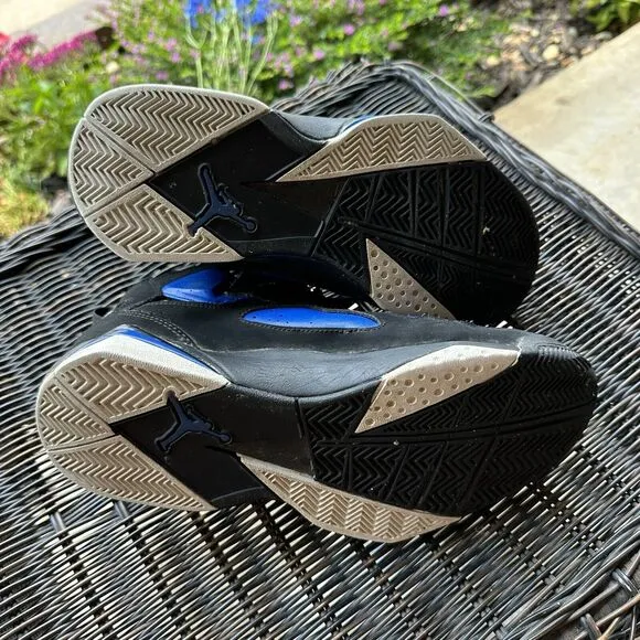 Nike Air Jordan True Flight Shoes Mens Size 8 Black‎ Blue Game Royal 342964-042