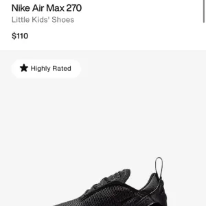 Nike Air Max 270 Little Kids' Shoes - Black