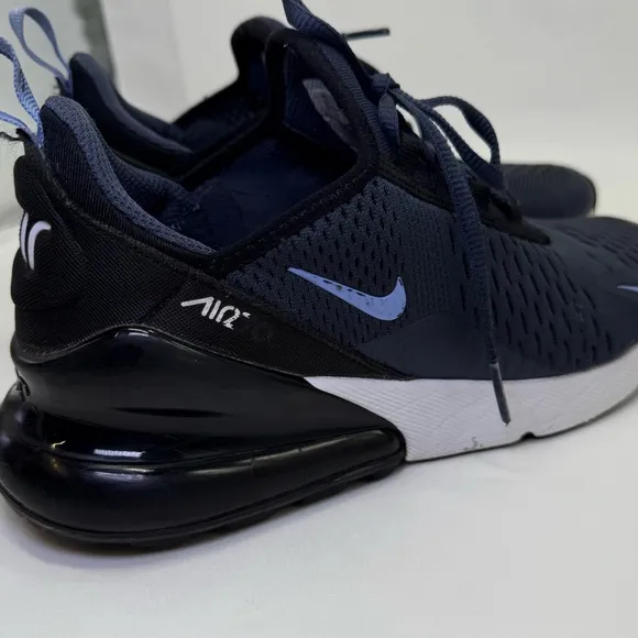 Nike Air Max 270 Navy blue Youth size 6Y running shoes sports Nike sneakers shoe