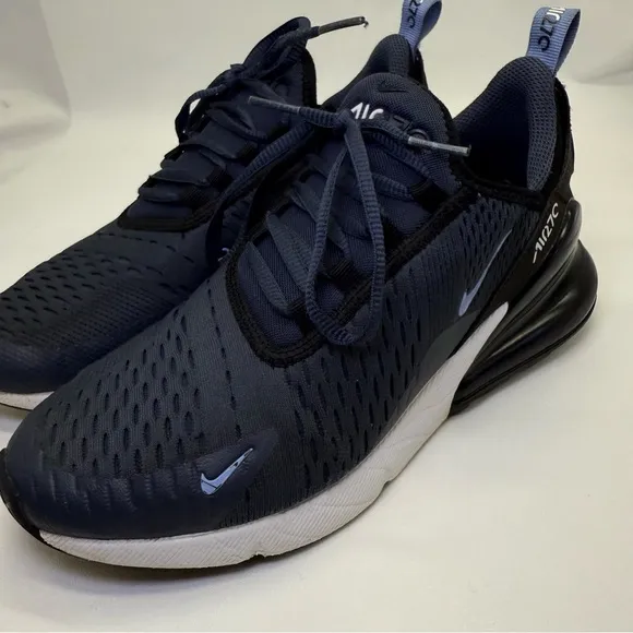 Nike Air Max 270 Navy blue Youth size 6Y running shoes sports Nike sneakers shoe