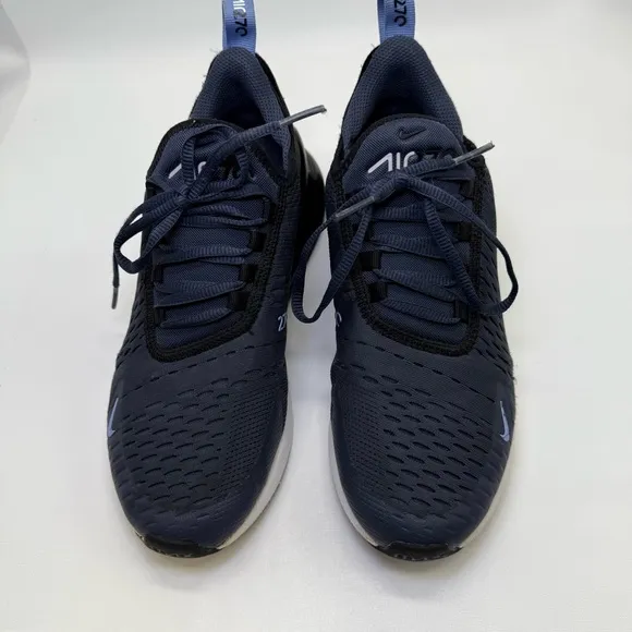 Nike Air Max 270 Navy blue Youth size 6Y running shoes sports Nike sneakers shoe