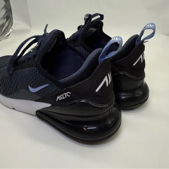 Nike Air Max 270 Navy blue Youth size 6Y running shoes sports Nike sneakers shoe