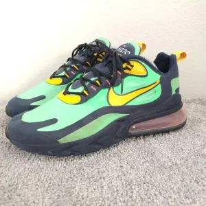 Nike Air Max 270 React Electro Green Pop Art Mens 9.5 Running Shoes AO4971-300