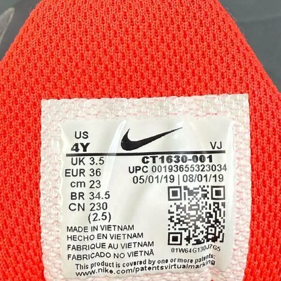 Nike Air Max 270 React GS 'Dunk It' sneaker shoes youths size 4 (Y4)