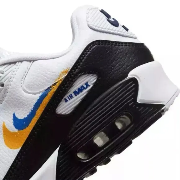 Nike Air Max 90 GS NN FJ4592-100 Sneakers Big Kids White Running Shoes NR9041
