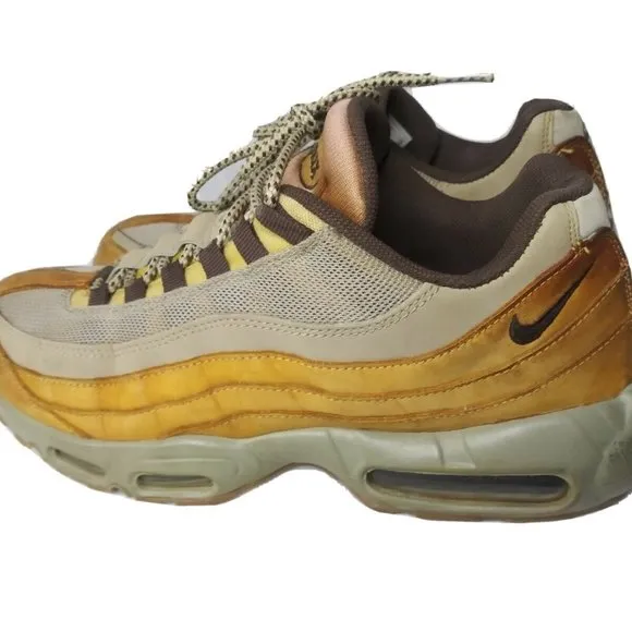 Nike Air Max 95 Prm Mens Running Shoe Sneaker 538416-700 Wheat Men’s Size 11