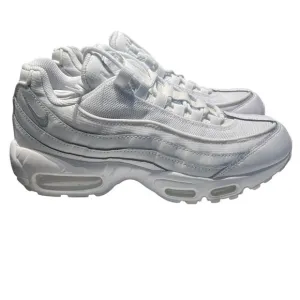 Nike Air Max 95 Triple White Athletic Shoes Sneakers CT1268-100 Mens Size 7.5