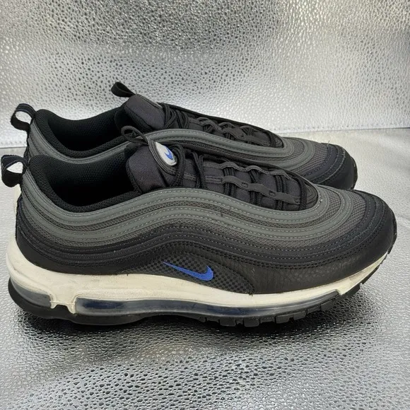 Nike Air Max 97 Black Racer Blue Men's DM9105-001 Running Shoes Size 8