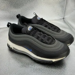 Nike Air Max 97 Black Racer Blue Men's DM9105-001 Running Shoes Size 8