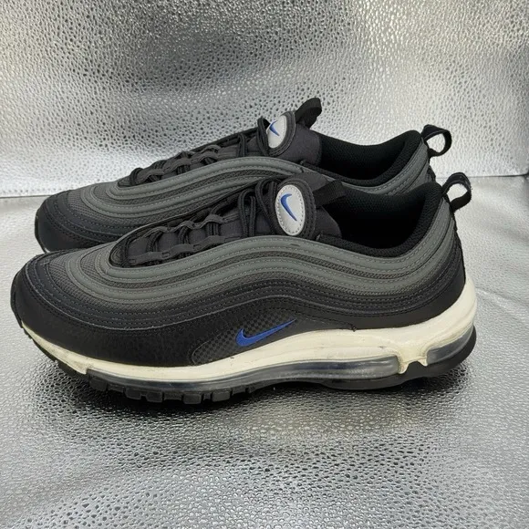 Nike Air Max 97 Black Racer Blue Men's DM9105-001 Running Shoes Size 8