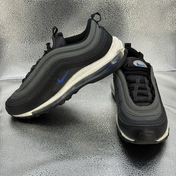 Nike Air Max 97 Black Racer Blue Men's DM9105-001 Running Shoes Size 8