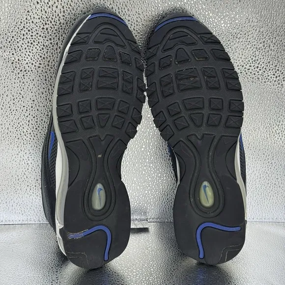 Nike Air Max 97 Black Racer Blue Men's DM9105-001 Running Shoes Size 8