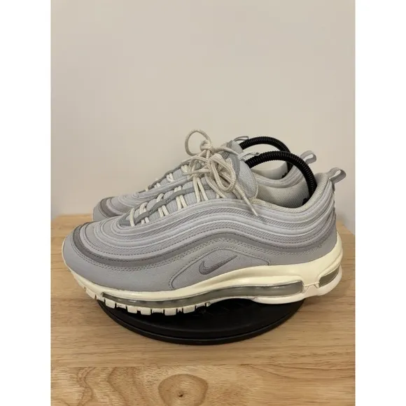 Nike Air Max 97 SE Pure Platinum Sail Grey Sneakers DZ2629-001 Mens Size 8 EUC