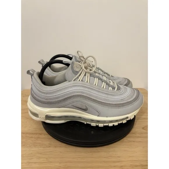 Nike Air Max 97 SE Pure Platinum Sail Grey Sneakers DZ2629-001 Mens Size 8 EUC