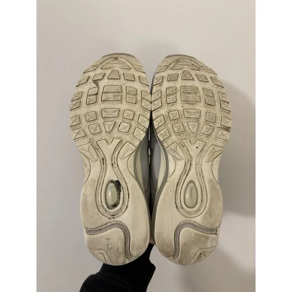 Nike Air Max 97 SE Pure Platinum Sail Grey Sneakers DZ2629-001 Mens Size 8 EUC